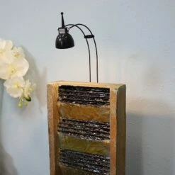 Best reviews of 💯 Sunnydaze Decor Sunnydaze Indoor Home Office Tranquility Slate Tabletop Waterfall Water Fountain with LED Light - 24" 🎉 -Garden Decor Shop unnamed file 7342