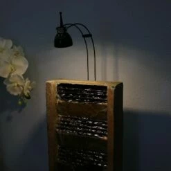 Best reviews of 💯 Sunnydaze Decor Sunnydaze Indoor Home Office Tranquility Slate Tabletop Waterfall Water Fountain with LED Light - 24" 🎉 -Garden Decor Shop unnamed file 7344