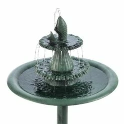 Promo 🤩 Alpine Corporation Alpine 40" Tiered Pedestal Fountain with Fish Blue 😀 -Garden Decor Shop unnamed file 7352