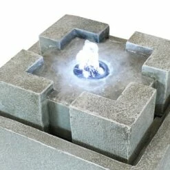 Cheapest 😉 Sunnydaze Decor Sunnydaze Indoor Home Office Decorative Square Dynasty Bubbling Tabletop Water Fountain Feature - 7" ❤️ -Garden Decor Shop unnamed file 7356