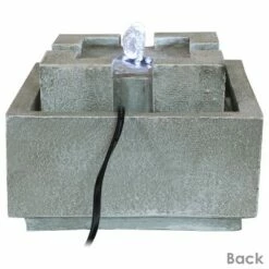 Cheapest 😉 Sunnydaze Decor Sunnydaze Indoor Home Office Decorative Square Dynasty Bubbling Tabletop Water Fountain Feature - 7" ❤️ -Garden Decor Shop unnamed file 7360
