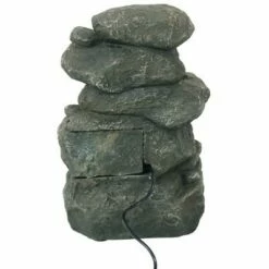 Budget 🎁 Sunnydaze Decor Sunnydaze Indoor Home Decorative Relaxing Stacked Rocks Tabletop Water Fountain with LED Lights - 10" 💯 -Garden Decor Shop unnamed file 7368