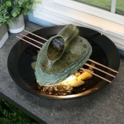 Deals 💯 Sunnydaze Decor Sunnydaze Indoor Home Office Soothing Balance Slate Tabletop Water Fountain Feature with LED Light - 7" 👏 -Garden Decor Shop unnamed file 7381