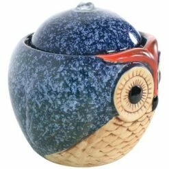 Deals 🎁 Sunnydaze Decor Sunnydaze Indoor Home Office Decorative Smooth Glazed Ceramic Owl Tabletop Water Fountain Feature - 7" 💯 -Garden Decor Shop unnamed file 7391
