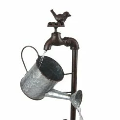 Promo ❤️ Alpine Corporation Alpine 36" Metal Watering Can Wheelbarrow Fountain ✨ -Garden Decor Shop unnamed file 7412