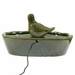Hot Sale ✔️ Sunnydaze Decor Sunnydaze Outdoor Solar Powered Glazed Ceramic Dove Water Fountain with Submersible Pump and Filter - 7" - Green 🔥 -Garden Decor Shop unnamed file 7418