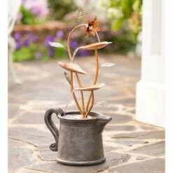 Hot Sale 😉 Wind & Weather Lily in Pitcher Indoor/Outdoor Fountain ✔️