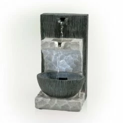 Discount ✨ Alpine Corporation Alpine 14" Modern Cascading Tabletop Fountain with LED Lights Gray ⌛ 10 Discount ✨ Alpine Corporation Alpine 14" Modern Cascading Tabletop Fountain with LED Lights Gray ⌛ -Garden Decor Shop unnamed file 7435