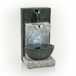 Discount ✨ Alpine Corporation Alpine 14" Modern Cascading Tabletop Fountain with LED Lights Gray ⌛ 11 Discount ✨ Alpine Corporation Alpine 14" Modern Cascading Tabletop Fountain with LED Lights Gray ⌛ -Garden Decor Shop unnamed file 7436