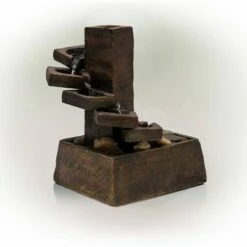 Top 10 ⭐ Alpine Corporation 11" Resin Tiered Stone Eternity Tabletop Fountain Brown 🧨 -Garden Decor Shop unnamed file 7463