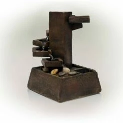 Top 10 ⭐ Alpine Corporation 11" Resin Tiered Stone Eternity Tabletop Fountain Brown 🧨 -Garden Decor Shop unnamed file 7464