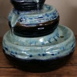 New ❤️ Sunnydaze Decor Sunnydaze Indoor Home Decorative Glazed Ceramic 3-Tiered Modern Textured Bowls Tabletop Water Fountain - 7" 😉 -Garden Decor Shop unnamed file 7476