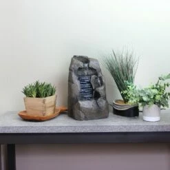 Top 10 😀 Sunnydaze Decor Sunnydaze Indoor Home Office Decorative Resin Stony Rock Waterfall Tabletop Water Fountain - 11" - Gray 🔥 -Garden Decor Shop unnamed file 7512
