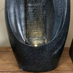 Cheap ✔️ Sunnydaze Decor Sunnydaze Indoor Home Decorative Ethereal Essence Tabletop Water Fountain with LED Light - 13" - Black 🧨 -Garden Decor Shop unnamed file 7526