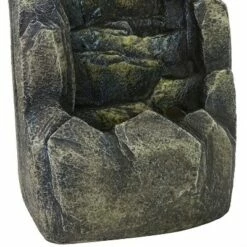 Best Sale 👏 Sunnydaze Decor Sunnydaze Indoor Home Decorative Resin Rocky Face Waterfall Stream Tabletop Water Fountain - 12" - Gray ❤️ -Garden Decor Shop unnamed file 7542