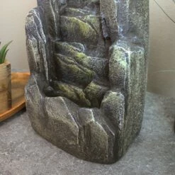 Best Sale 👏 Sunnydaze Decor Sunnydaze Indoor Home Decorative Resin Rocky Face Waterfall Stream Tabletop Water Fountain - 12" - Gray ❤️ -Garden Decor Shop unnamed file 7544