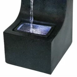Best Pirce 👍 Sunnydaze Decor Sunnydaze Indoor Home Decorative Soothing Matrix Tabletop Water Fountain with LED Light - 12" - Black 💯 -Garden Decor Shop unnamed file 7550