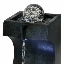 Best Pirce 👍 Sunnydaze Decor Sunnydaze Indoor Home Decorative Soothing Matrix Tabletop Water Fountain with LED Light - 12" - Black 💯 -Garden Decor Shop unnamed file 7552