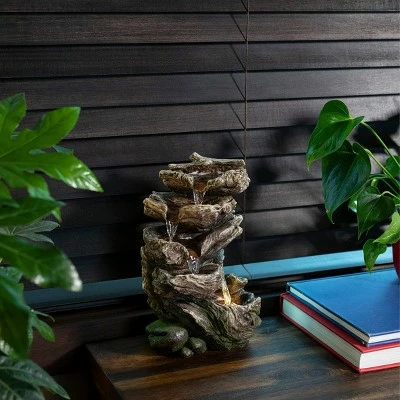 Flash Sale π Alpine Corporation Alpine 11" Rainforest Five Tier Cascading Fountain with LED Light Gray π 3 Flash Sale π Alpine Corporation Alpine 11" Rainforest Five Tier Cascading Fountain with LED Light Gray π