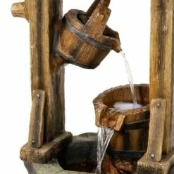 Best Pirce ⭐ Alpine Corporation Alpine 32" Water Well Barrel Fountain ✔️ -Garden Decor Shop unnamed file 7575