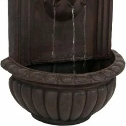 Coupon 🤩 Sunnydaze Decor Sunnydaze 27"H Solar-Powered Polystone Florence Outdoor Wall-Mount Water Fountain, Iron Finish 🧨 -Garden Decor Shop unnamed file 7611