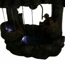 Brand new ✨ Sunnydaze Decor Sunnydaze 25"H Electric Polyresin Enchanted Wishing Well Outdoor water Fountain with LED Lights 🥰