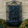 Best deal 😍 Sunnydaze Decor Sunnydaze 33"H Solar-Powered Polystone French Lily Design Outdoor Wall-Mount Water Fountain, Lead Finish 🎁 -Garden Decor Shop unnamed file 7656