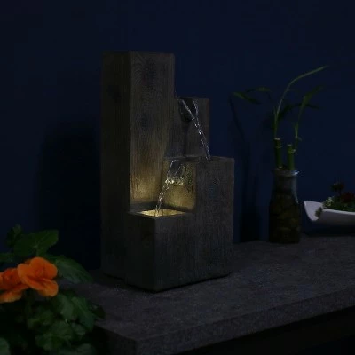 Hot Sale β Sunnydaze Decor Sunnydaze Indoor Home Office Polyresin Faux Wooden Tiered Columns Tabletop Fountain with LED Lights - 13" π 10 Hot Sale β Sunnydaze Decor Sunnydaze Indoor Home Office Polyresin Faux Wooden Tiered Columns Tabletop Fountain with LED Lights - 13" π - Image 8