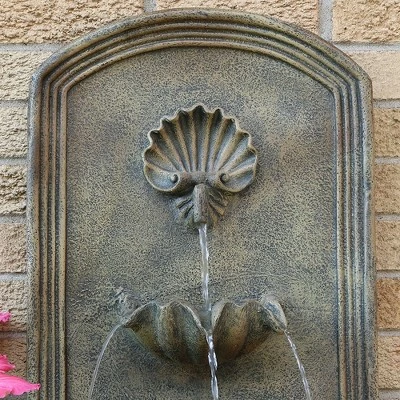 Best deal 🥰 Sunnydaze Decor Sunnydaze 27"H Solar Only Polystone Seaside Outdoor Wall-Mount Water Fountain, Florentine Stone Finish 🔔 8 Best deal 🥰 Sunnydaze Decor Sunnydaze 27"H Solar Only Polystone Seaside Outdoor Wall-Mount Water Fountain, Florentine Stone Finish 🔔 - Image 6