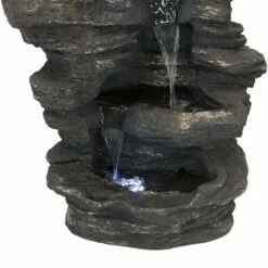 Buy ❤️ Sunnydaze Decor Sunnydaze 39"H Electric Polystone Rock Falls Waterfall Outdoor Water Fountain with LED Lights 🔥 -Garden Decor Shop unnamed file 7731