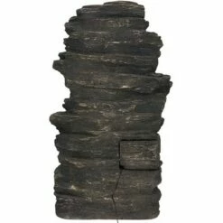Buy ❤️ Sunnydaze Decor Sunnydaze 39"H Electric Polystone Rock Falls Waterfall Outdoor Water Fountain with LED Lights 🔥 -Garden Decor Shop unnamed file 7736