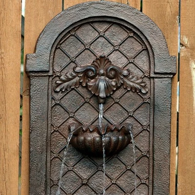 Flash Sale 😍 Sunnydaze Decor Sunnydaze 28"H Solar-Powered Polystone Venetian Outdoor Wall-Mount Water Fountain, Iron Finish 🔔 5 Flash Sale 😍 Sunnydaze Decor Sunnydaze 28"H Solar-Powered Polystone Venetian Outdoor Wall-Mount Water Fountain, Iron Finish 🔔 - Image 3