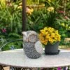 Discount ❤️ Alpine Corporation 10" Polystone Owl Solar Statue Gray 🛒 -Garden Decor Shop unnamed file 775