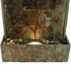 Coupon 🌟 Sunnydaze Decor Sunnydaze 32"H Electric Slate and Metal Climbing Vines Outdoor Water Fountain with LED Light 🛒 -Garden Decor Shop unnamed file 7756