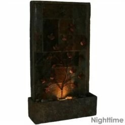 Coupon 🌟 Sunnydaze Decor Sunnydaze 32"H Electric Slate and Metal Climbing Vines Outdoor Water Fountain with LED Light 🛒 -Garden Decor Shop unnamed file 7762