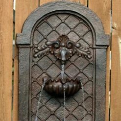 Promo 🔥 Sunnydaze Decor Sunnydaze 28"H Solar-Powered with Battery Pack Polystone Venetian Outdoor Wall-Mount Water Fountain, Weathered Iron Finish 🎁 -Garden Decor Shop unnamed file 7778