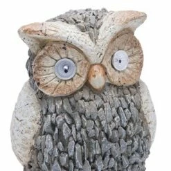 Discount ❤️ Alpine Corporation 10" Polystone Owl Solar Statue Gray 🛒 -Garden Decor Shop unnamed file 778