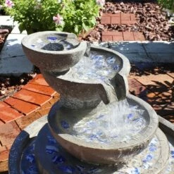 Best deal 😍 Sunnydaze Decor Sunnydaze 22" 5-Tier Mosaic Marvel Outdoor Water Fountain - Polystone Bowl Style 🎉 -Garden Decor Shop unnamed file 7793