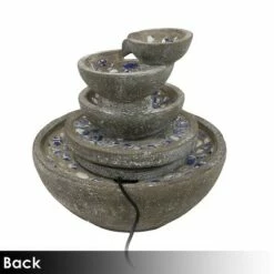 Best deal 😍 Sunnydaze Decor Sunnydaze 22" 5-Tier Mosaic Marvel Outdoor Water Fountain - Polystone Bowl Style 🎉 -Garden Decor Shop unnamed file 7796