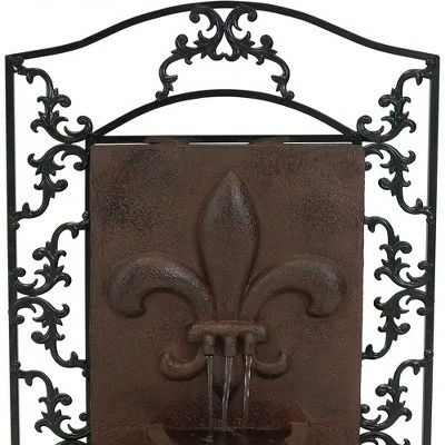 Best reviews of 𧨠Sunnydaze Decor Sunnydaze 33"H Solar-Powered Polystone French Lily Design Outdoor Wall-Mount Water Fountain, Weathered Iron Finish π₯° 4 Best reviews of 𧨠Sunnydaze Decor Sunnydaze 33"H Solar-Powered Polystone French Lily Design Outdoor Wall-Mount Water Fountain, Weathered Iron Finish π₯° - Image 2