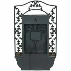 New ⌛ Sunnydaze Decor Sunnydaze 33"H Solar-Powered Polystone French Lily Design Outdoor Wall-Mount Water Fountain, Florentine Stone Finish 🔔 -Garden Decor Shop unnamed file 7810