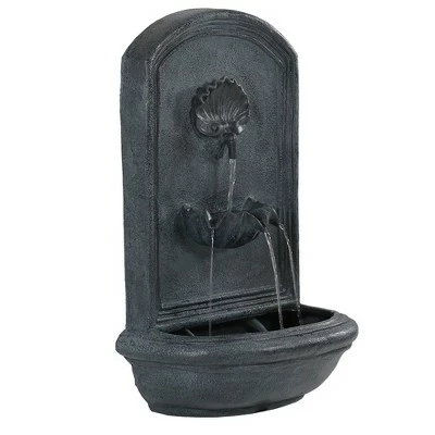Best Sale π Sunnydaze Decor Sunnydaze 27"H Solar Only Polystone Seaside Outdoor Wall-Mount Water Fountain, Lead Finish 𧨠8 Best Sale π Sunnydaze Decor Sunnydaze 27"H Solar Only Polystone Seaside Outdoor Wall-Mount Water Fountain, Lead Finish 𧨠- Image 6