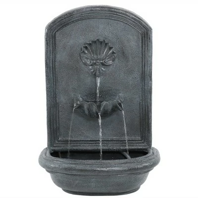 Best Sale π Sunnydaze Decor Sunnydaze 27"H Solar Only Polystone Seaside Outdoor Wall-Mount Water Fountain, Lead Finish 𧨠9 Best Sale π Sunnydaze Decor Sunnydaze 27"H Solar Only Polystone Seaside Outdoor Wall-Mount Water Fountain, Lead Finish 𧨠- Image 7