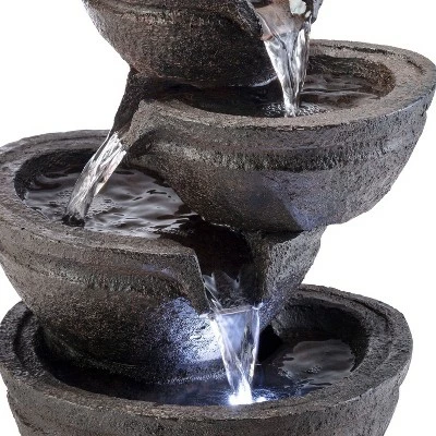 Buy π₯ Alpine Corporation Alpine 13" Tiering Bowls Tabletop Fountain with LED Lights Gray 𧨠7 Buy π₯ Alpine Corporation Alpine 13" Tiering Bowls Tabletop Fountain with LED Lights Gray 𧨠- Image 5