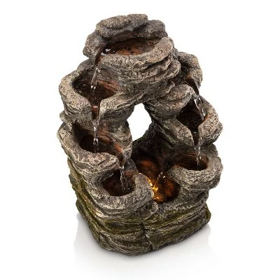 Best deal βοΈ Alpine Corporation Alpine 14" Layered Rock Fountain Brown 𧨠6 Best deal βοΈ Alpine Corporation Alpine 14" Layered Rock Fountain Brown 𧨠- Image 4