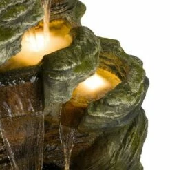 Deals 🌟 Alpine Corporation Alpine 51" Rock Cascading Fountain with LED Lights Gray 😀 -Garden Decor Shop unnamed file 7858