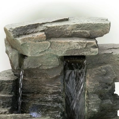 Best reviews of β Alpine Corporation 13" Resin Waterfall Tabletop Fountain with LED Lights Gray 𧨠7 Best reviews of β Alpine Corporation 13" Resin Waterfall Tabletop Fountain with LED Lights Gray 𧨠- Image 5