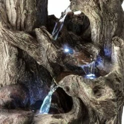 Cheapest 😉 Alpine Corporation 14" Resin 5-Tiered Rainforest Tree Trunk Tabletop Fountain Brown 🤩 -Garden Decor Shop unnamed file 7871