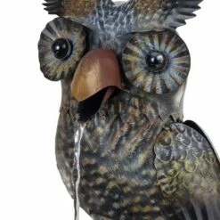 Best Pirce 😍 Alpine Corporation 23" Iron Owl Fountain Brown 🌟 -Garden Decor Shop unnamed file 7875