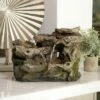Coupon 🥰 Alpine Corporation 10" Resin 3-Tier Mossy Tabletop Fountain with LED Lights Gray 🌟 -Garden Decor Shop unnamed file 7896